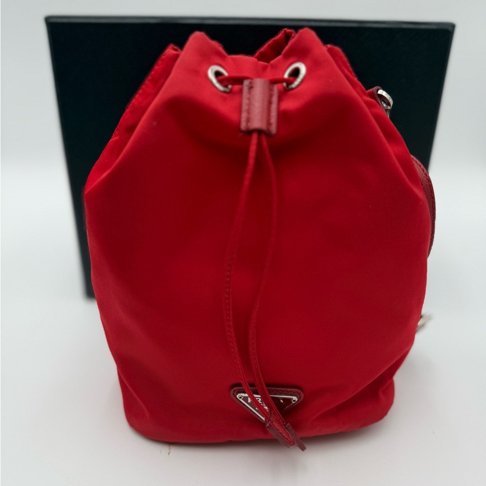 Prada Red Tote Bag with Luxurious Design